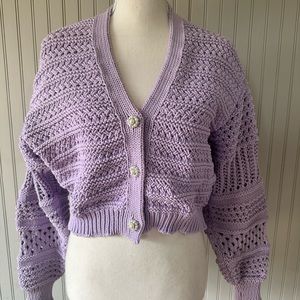 Knit cropped sweater